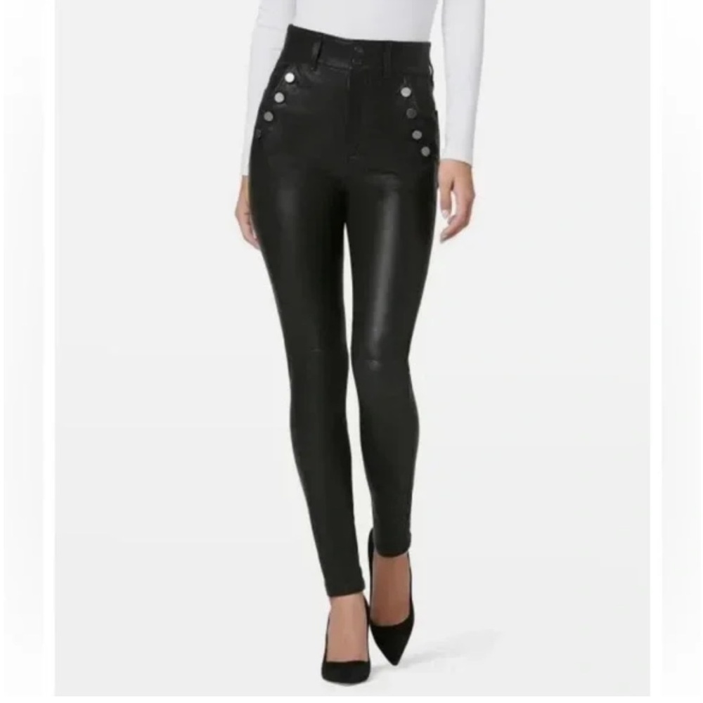 Joe's Jeans The Georgia ‎ high rise skinny in  faux leather - worn a few times.